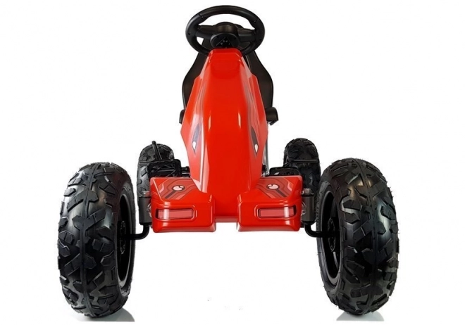 pedálos gokart piros pumpált kerekek