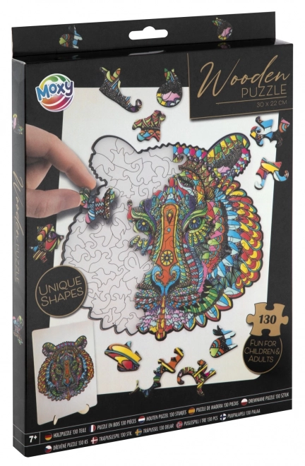 Moxy kontúros puzzle tigris 130 darabos