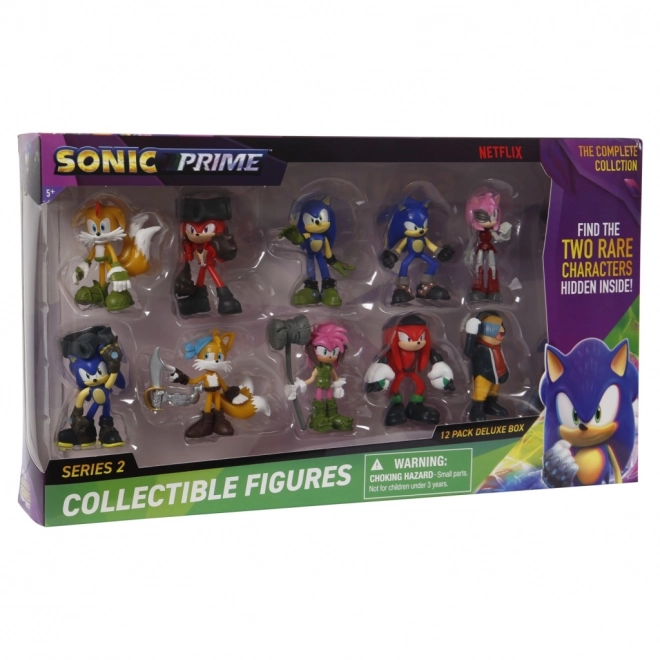 Sonic deluxe figura készlet - 12 db