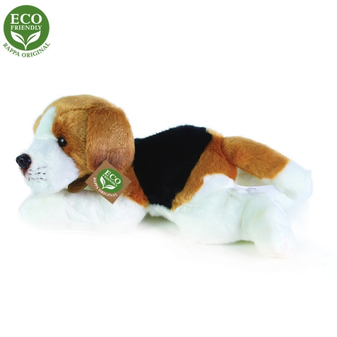 Rappa plüss fekvő beagle 30 cm eco-friendly