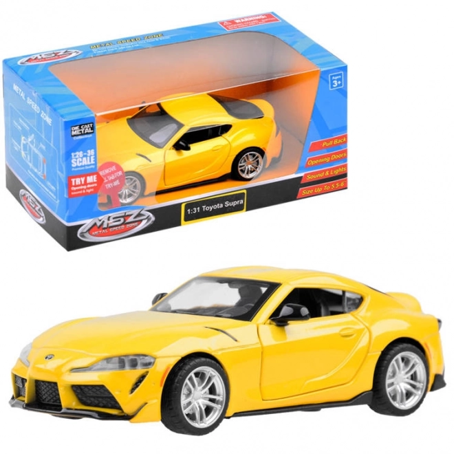 Toyota GR Supra fém kisautó 1:31 méretarány