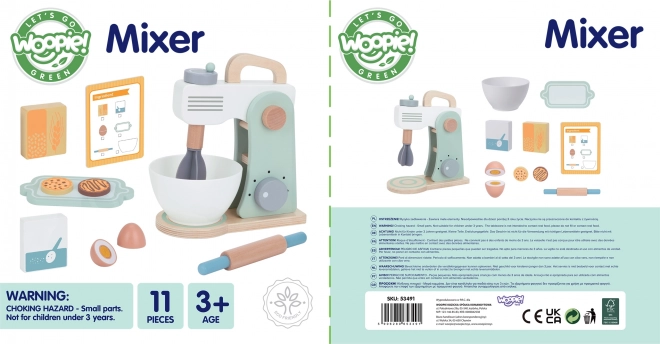 Fa konyhai mixer 11 darab tartozékkal a WOOPIE GREEN-től
