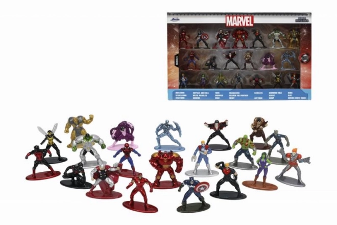 Marvel fém gyűjtői nano figurák 20 db, 6. hullám