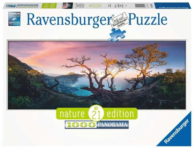 Ravensburger panoráma puzzle - Kén-tó Ijen hegy, Jáva