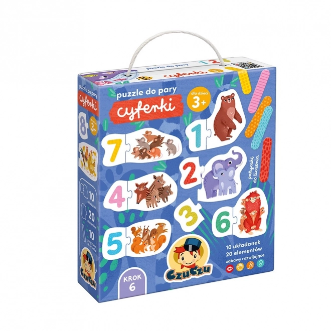 Párosító puzzle - számok
