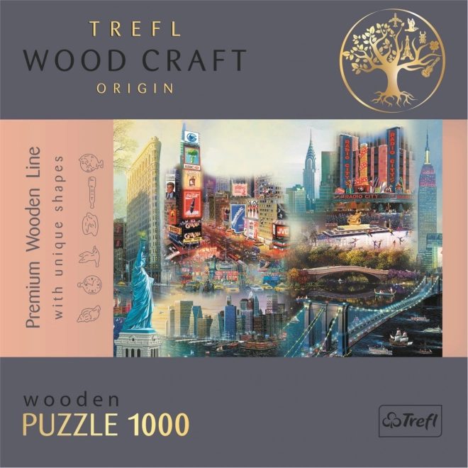 Trefl fa puzzle New York kollázs, 1000 darabos