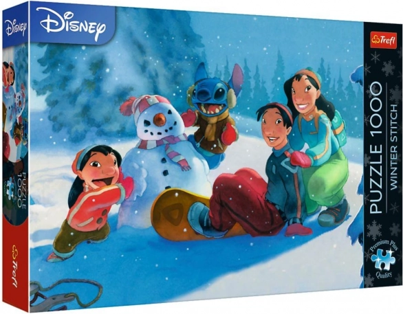 Puzzle Premium Plus Tél Stitchel 1000 darabbal
