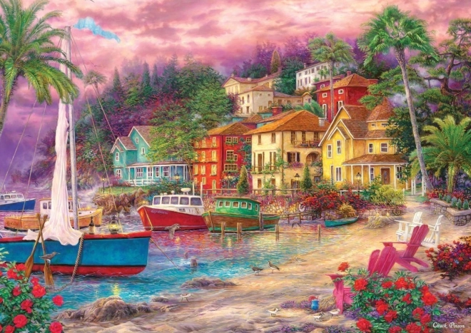 Purpurszín partszakasz puzzle 3000 darabos - ART PUZZLE