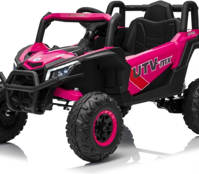 Gyermek elektromos autó Buggy Madman UTV-MX rózsaszín