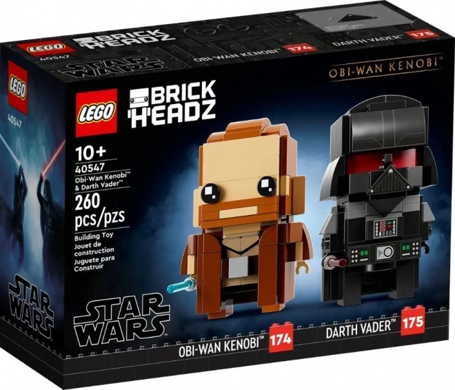 Obi-Wan Kenobi és Darth Vader LEGO BrickHeadz készlet