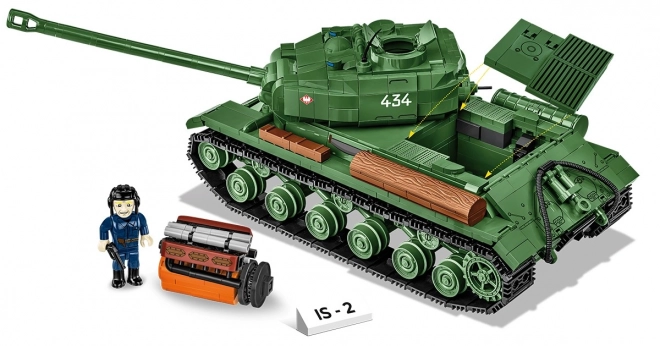 második világháborús IS-2 tank modell 1:28-ban