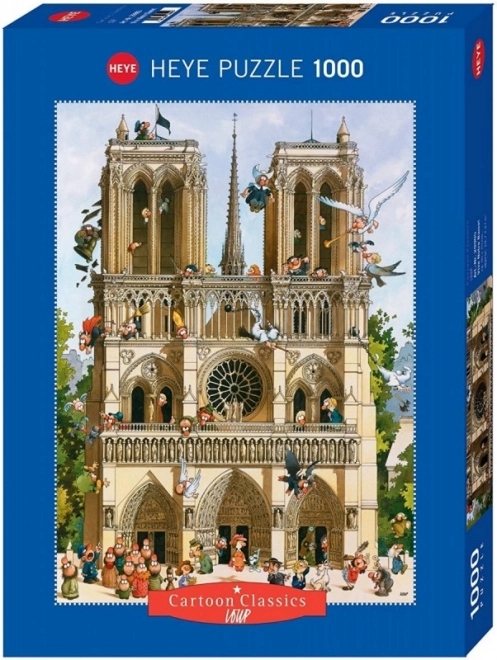 Heye puzzle cartoon classics: éljen a notre dame - 1000 darab