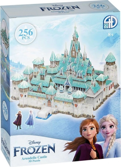 Jégvarázs Arendelle kastély 3D Puzzle 256 darabos