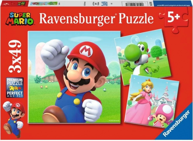 Ravensburger gyermek puzzle Super Mario 3 x 49 darab