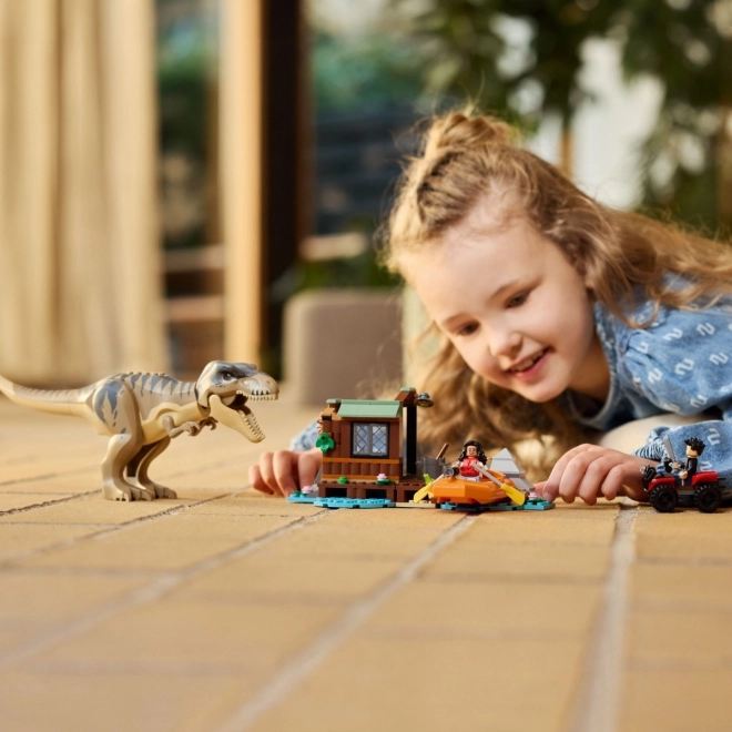 Lego Jurassic World Meneklés a Tyrannosaurus elől