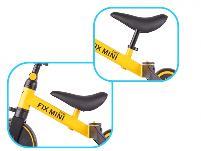 Trike Fix Mini 3 az 1-ben fehér tricikli