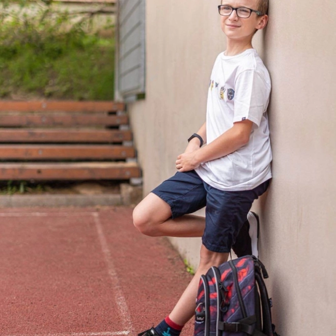 Baagl Core Láva iskolatáska szett: hátizsák, tolltartó, cipőzsák