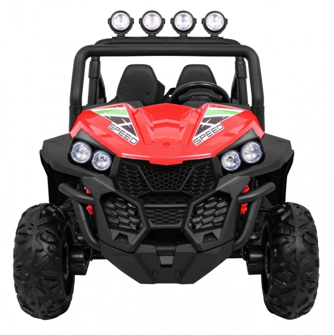 Gyerek elektromos autó 4x4 kárpitozással, MP3 és fényhatásokkal