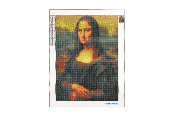 Diamantfestés Mona Lisa 30x40cm