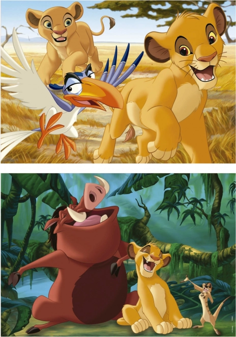 Fa puzzle Disney Az oroszlánkirály 2x25 darab