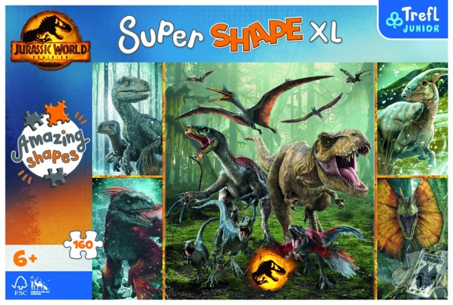 Trefl puzzle szuper forma XL Jurassic World: különleges dinoszauruszok 160 darabos kirakó