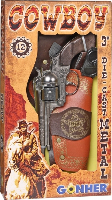 Játék cowboy szett - revolver és seriff csillag