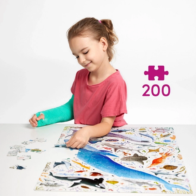 Puzzlove CzuCzu vízi állatok puzzle 200 darabos