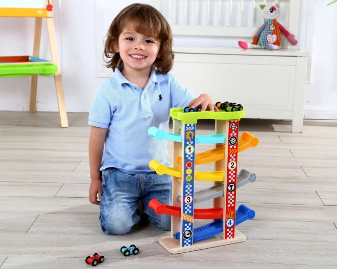 Tooky Toy Színes autópálya csúszda