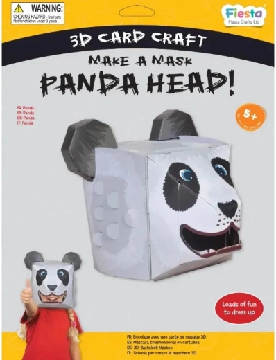 Fiesta Crafts Kreatív 3D panda maszk készlet
