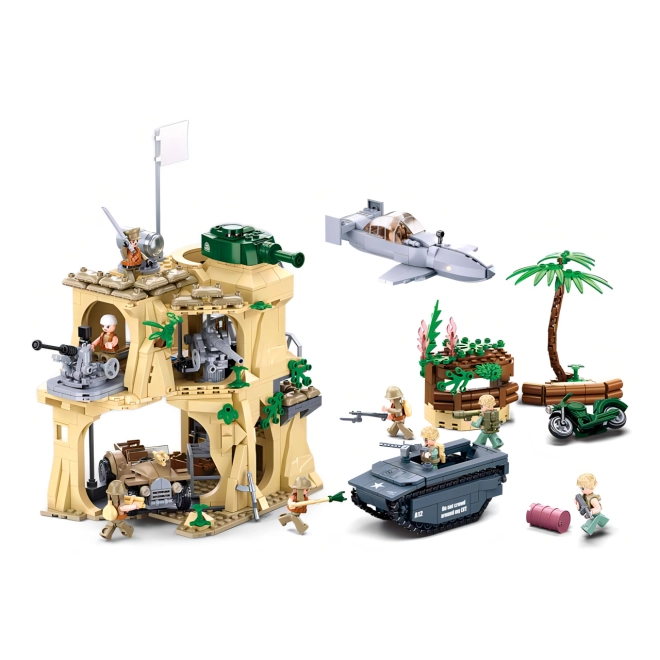 9 mozgatható minifigura gazdag kiegészítőkkel