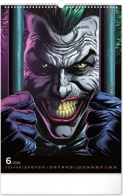 Fali naptár Batman Sötét 2026