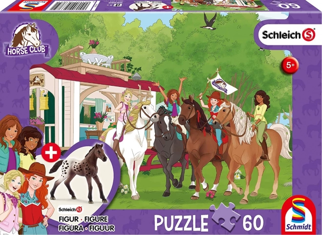 SCHMIDT Puzzle Schleich Találkozás 60 darabos figurával