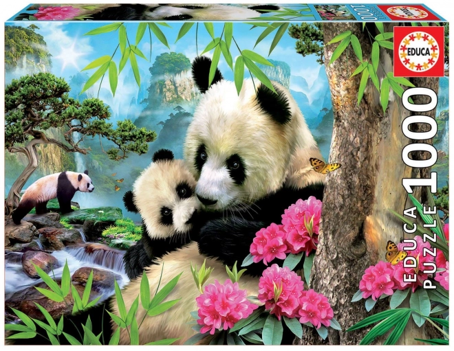 Educa panda és kölyke puzzle – 1000 darabos