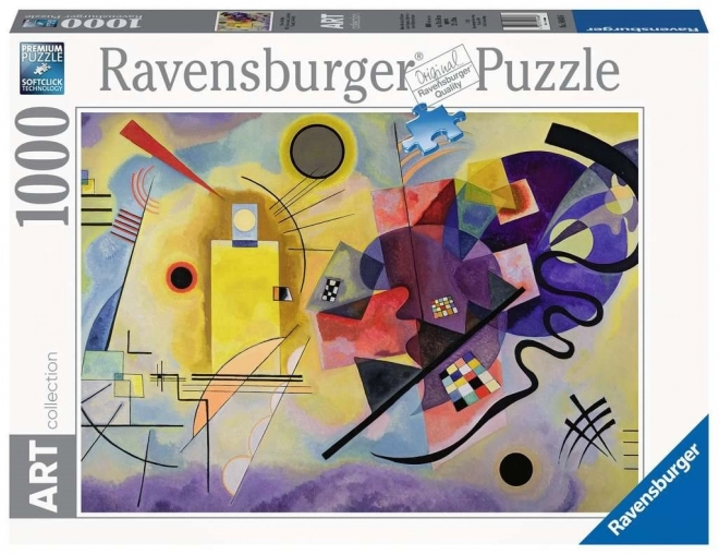 Ravensburger puzzle művészeti gyűjtemény: Sárga, piros, kék, 1000 darab