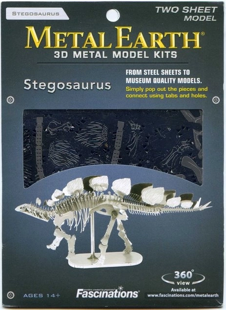 Fém Föld 3D puzzle Stegosaurus