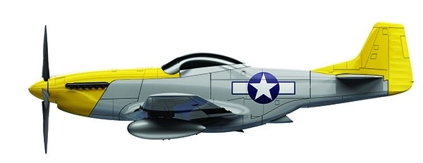 Gyorsépítésű Mustang P-51D modell