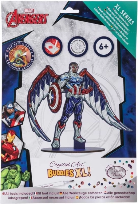Gyémánt festés XL Avengers: Sólyom