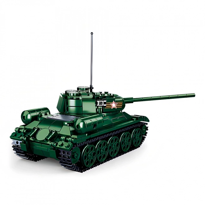 Sluban tank T34/85 modell építőkocka készlet