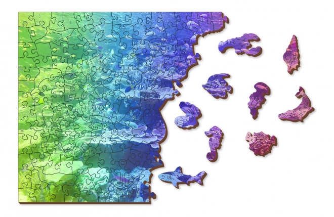 Fa puzzle Korallzátony 2 az 1-ben