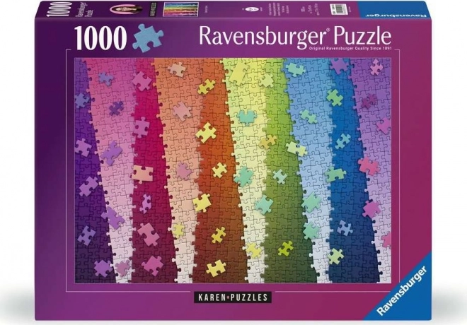 Ravensburger puzzle 1000 darabos színek kavalkádja