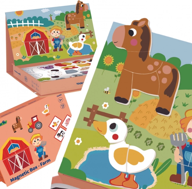 Tooky Toy Mágneses Puzzle Farm