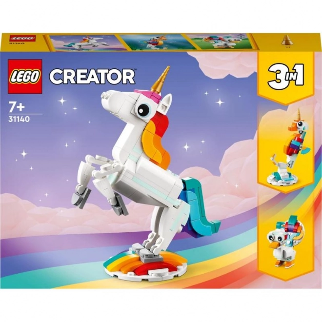 Mágikus egyszarvú LEGO Creator 3 az 1-ben készlet