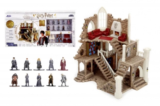 Harry Potter griffendéli torony nano figurákkal