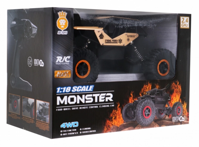 Távirányítós Crawler Monster 6+ Arany 1:18 modell