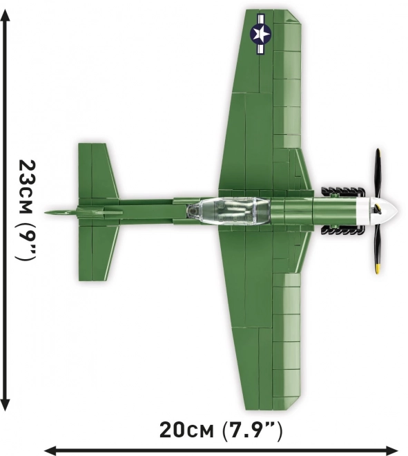 Cobi p-51d mustang repülőgép model