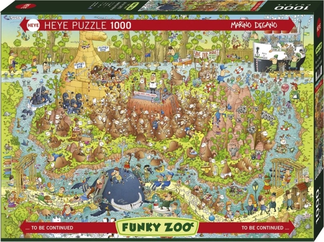 Funky ZOO - Ausztrál kiállítás kirakós játék, 1000 darabos