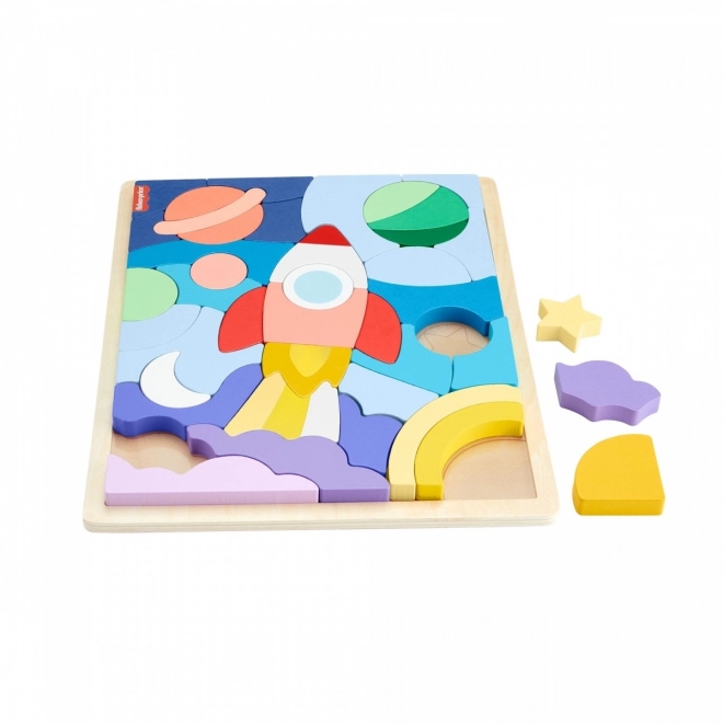 Fisher-Price fa puzzle - Világűr