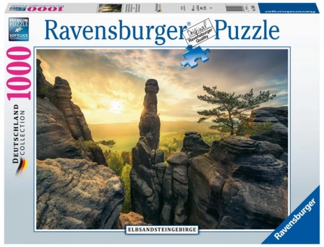 Ravensburger Labské pískovce hajnali tájkép puzzle 1000 darab