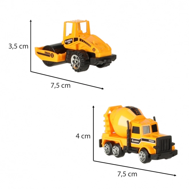 Építőipari járműkészlet 6 db