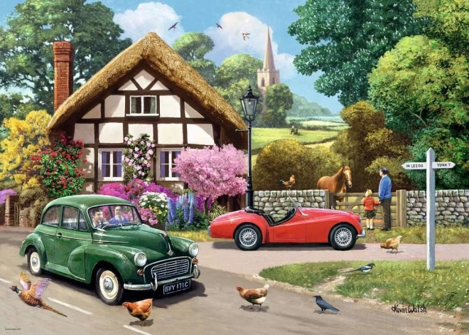 Ravensburger falusi táj puzzle 1000 darab